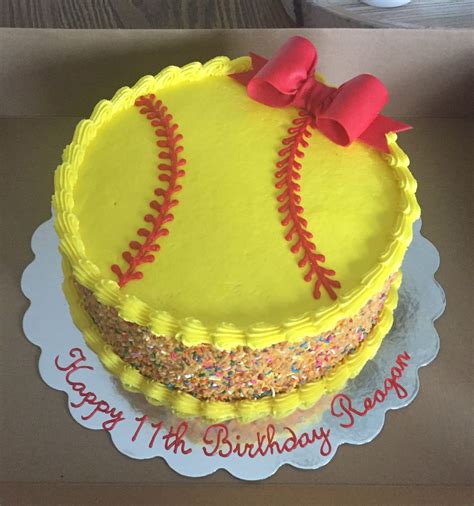 Softball cake - Sep 27, 2018 - Softball Team Cake This was for my daughter's softball team. Their socks were red with white polka dots, so that was part of the...
